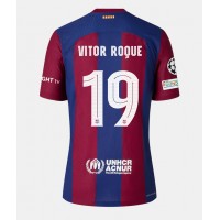 Barcelona Vitor Roque #19 Replika Hemmatröja Dam 2023-24 Kortärmad